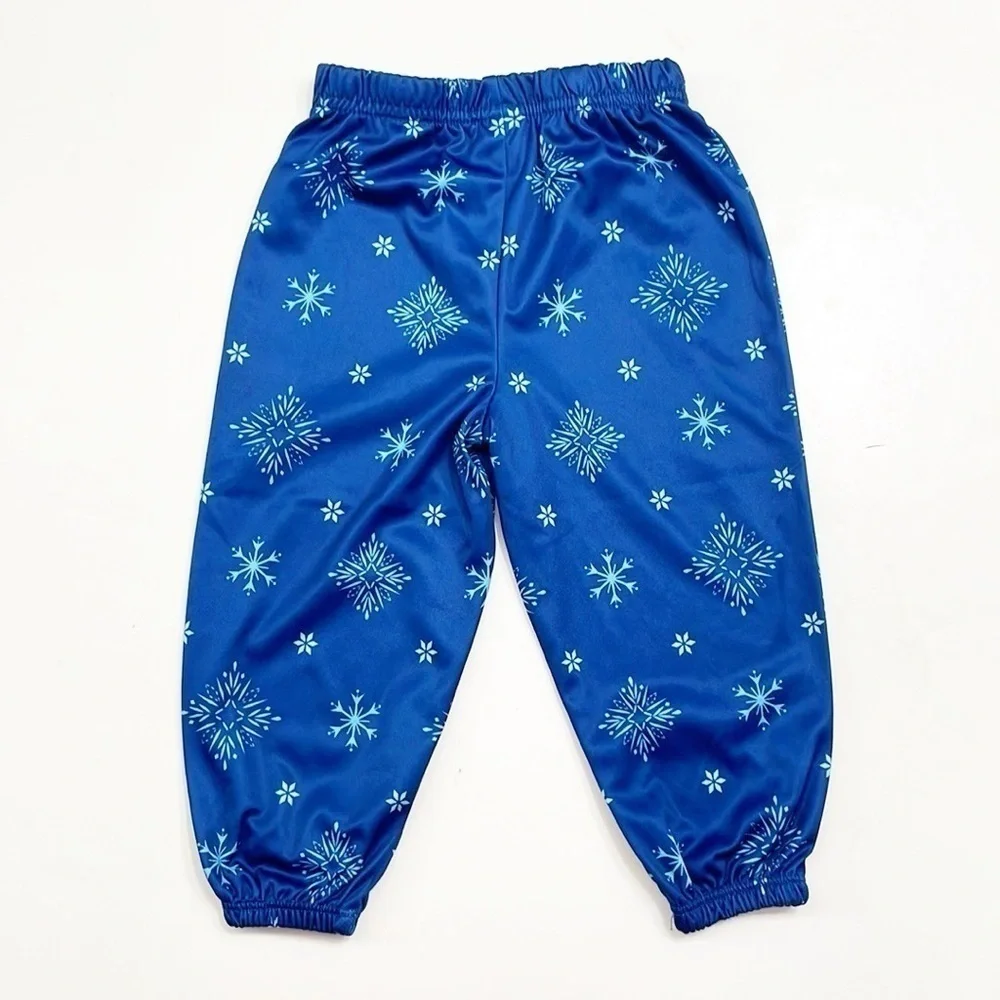 Toddler girls snowflake print pajama bottoms